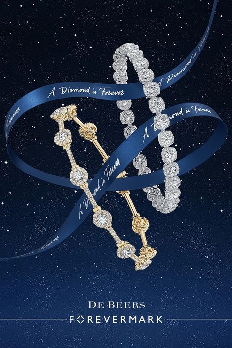 This Holiday, cherish the bonds that last with beautiful, rare, and responsibly sourced diamond bracelets from De Beers Forevermark. Diamond Bracelet Photography, Jewelry Poster, Jewellery Advertising, Forevermark Diamonds, Jewelry Product Shots, Jewelry Store Design, Banner Design Inspiration, 광고 디자인, Jewelry Photoshoot