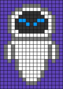 Alpha pattern #31199 | BraceletBook Dog Birthday Party Pets, Mermaid Toys, Easy Pixel Art, Pixel Art Templates, Hama Beads Design, Pix Art, Wall E, Pixel Art Grid, Pixel Crochet