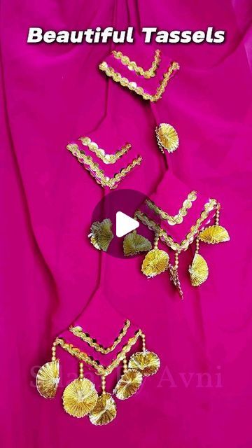 Latkan Making, Latkan Design, Blouse Tassels, Tassels Design, Challenge Instagram, Sewing Tips And Tricks, Stitch Sewing, Tassels Fashion, Instagram Growth