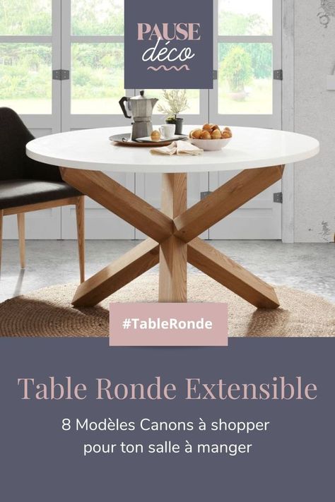 Boheme Chic, Deco Boheme, Table Extensible, Table Ronde, Winter Garden, Dining Bench, Room Ideas, Dining Table, Furniture