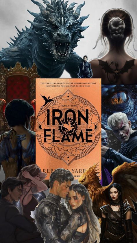 Iron Flame by Rebecca Yarros #ironflame #books Iron Flame, Rebecca Yarros, Fourth Wing, Number One, Books