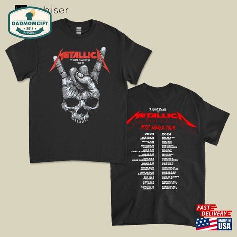 Tour Metallica 2024 T-Shirt Hoodie Classic Check more at https://dadmomgift.com/product/tour-metallica-2024-t-shirt-hoodie-classic/ Old Sweatshirt, Music Shirts, Latest Trend, Tour Shirt, Top Trends, Sweatshirt Hoodie, Hoodie Sweatshirt, Knit Jersey, Metallica