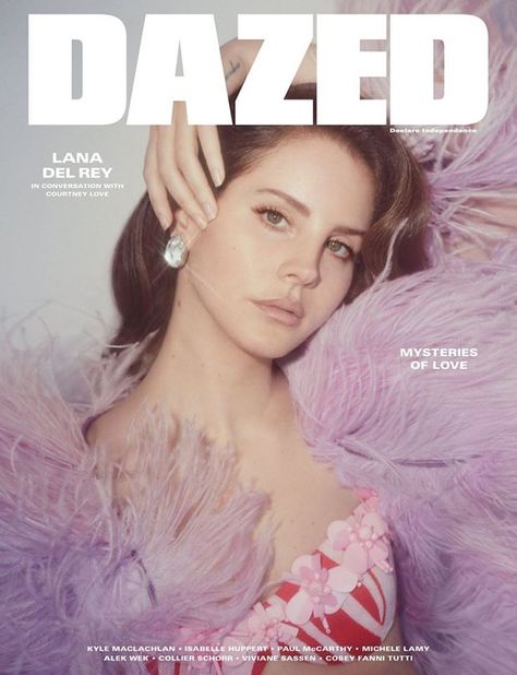 American superstar Lana Del Rey lands Dazed Magazine‘s latest cover story captured by British photographer Charlotte Wales and styled by Robbie Spencer. Lana Del Rey Fan, Viviane Sassen, Dazed Magazine, Kyle Maclachlan, Korean Magazine, Paper Magazine, Lana Rey, Isabelle Huppert, Isabelle Lightwood