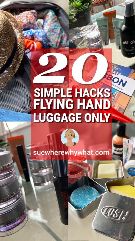 Packing Hacks International Travel, Effective Packing Tips, Ryan Air Carry On, Packing Hand Luggage Only, Travel With Carry On Only, Carry On Only Travel, Hand Luggage Essentials, Carry On Travel Hacks, Carry On Only