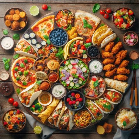 Close up on delicious asian food and italian food composition stock photos Many Food On The Table, Food Composition, Expensive Food, Food Groups, Drawings Simple, Group Meals, Single Image, Italian Food, Asian Food