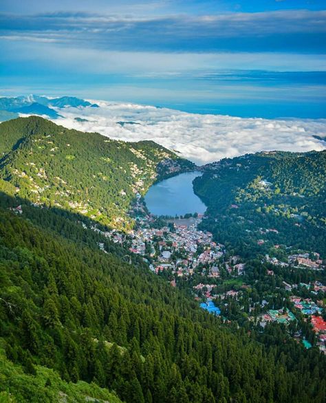 Nainital is one of the most beautiful hill stations in North India. Surrounded by mountains on three sides Nainital is located around the beautiful lake Naini Tal. This place is also known as the “Lake District of India”. Stay tuned to get more updation about the Most Popular places in India Follow us @holidayvent Anyong Lupa, Nainital Uttarakhand, Best Countries To Visit, Places In Usa, World Most Beautiful Place, Beautiful Places To Live, Adventure Travel Explore, Nainital, Places In Europe