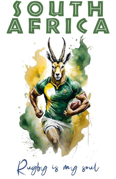 Go Bokke Rugby World Cup 2023 Poster, Springboks Rugby South Africa Wallpaper, Springboks Wallpaper, Go Bokke Rugby, Spring Bokke Rugby, Bokke South Africa, Springbokke Rugby, Springbok Rugby Logo, Springbok Rugby Wallpaper