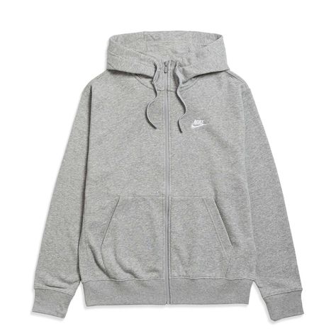 Grey Nike Zip Up Hoodie Outfit, Zip Up Nike Hoodie, Nike Zip Up Hoodie Outfit, Rosa Sweatpants, Grey Nike Hoodie, Pretty Shoes Sneakers, Nike Zip Up, Cute Jackets, Hoodie Outfit