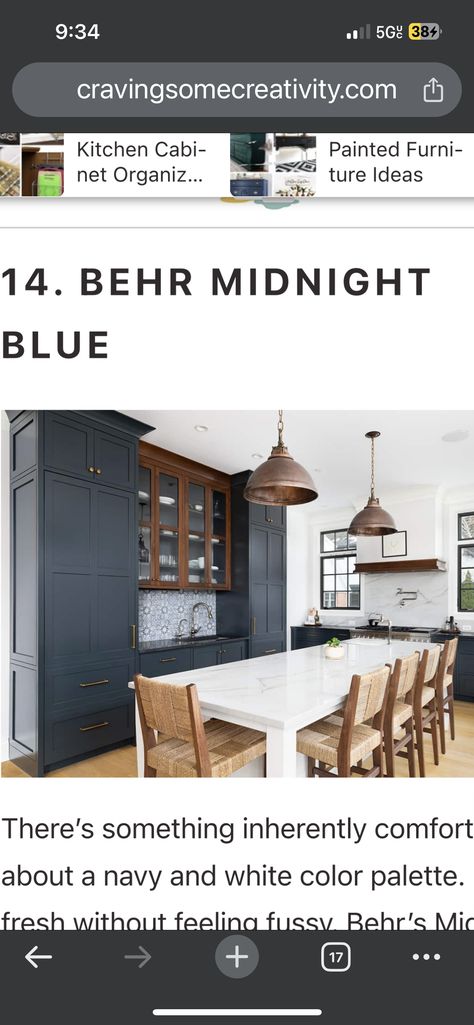 Behr Midnight Blue Bedroom, Midnight Blue Behr Paint, Behr Midnight Blue, Behr Midnight, Midnight Blue Bedroom, School Lounge, Midnight Blue Paint, Navy Blue Paint Colors, Navy Blue Paint