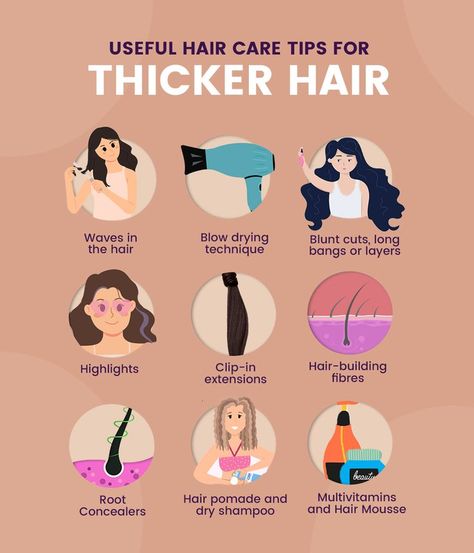 Tips For Thick Hair, Hair Fall Remedy, Increase Hair Volume, Healthy Hair Routine, How To Grow Your Hair Faster, Bouncy Hair, Best Hair Care Products, Hair Concerns, Types Of Hair