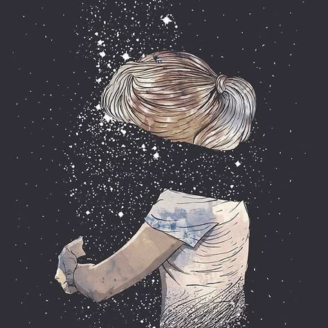 A Girl, Human, Stars, Hair