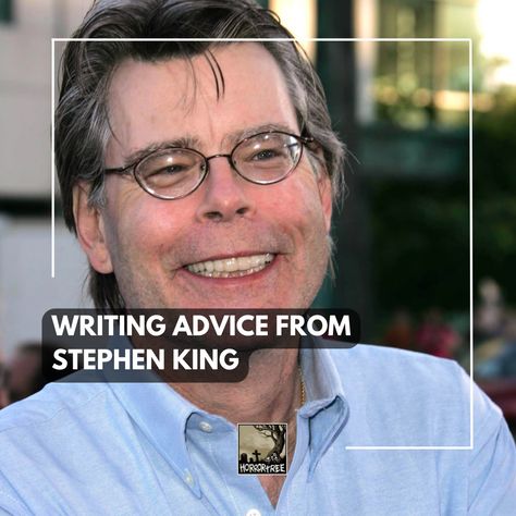 Writing Advice from Stephen King by Melody E. McIntyre ( @melodyemcintyre ) https://horrortree.com/writing-advice-from-stephen-king/ #AmReading #AmWriting #WritersLife #bookworm #IndieWriter #IndieAuthors #WritersOfInstagram #AuthorsOfInstagram #bookstagram #book #books #StephenKing Dark Fiction, Kill Your Darlings, Write Every Day, Writing Advice, Writing Process, People Talk, Stephen King, Love Reading, Writing Tips