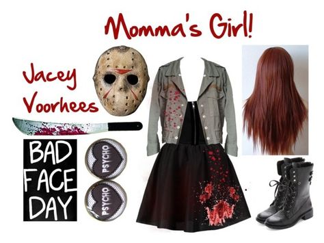 Jason Girl Costume, Jason Costume Girl, Diy Jason Costume Women, Jason Halloween Costume, Jason Costume, Halloween Costumes Plus Size, Halloween Jason, Mommas Girl, Horror Halloween Costumes