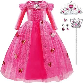 Halloween Dresses For Kids, Pink Princess Costume, Wand Earrings, Rich Accessories, Princess Costumes For Girls, Princess Fancy Dress, Halloween Party Costume, Fancy Dress Up, 파티 드레스