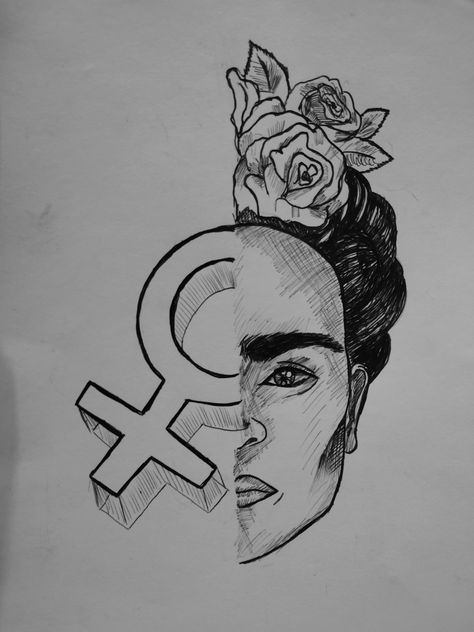 Frida kahlo simbolo mulher feminismo tattoo tatuagem Figurines, Male Sketch, Humanoid Sketch, Tattoos, Drawings, Art, Frida Kahlo