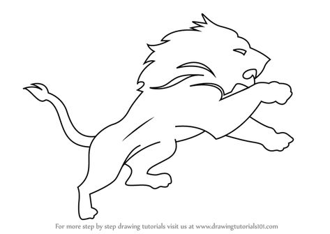 Learn How to Draw Detroit Lions Logo (NFL) Step by Step : Drawing Tutorials Logo Step By Step, Lion Face Paint, Detroit Logo, Lion Clipart, Detroit Lions Logo, Lions Logo, Lion Sketch, 1950s Pinup, Cat Template