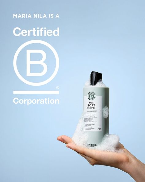 Amazing news❗️ Maria Nila is now B Corp certified💚 • Becoming B Corp certified is a big step for them when it comes to their vision of leading sustainable beauty. This milestone is both a celebration and a promise. We’ll continue working daily to find new ways to improve our products, services, and overall impact in the beauty industry. All to make the world a little more friendly. • Thank you to everyone who makes this possible💖 • • #bcorporation #veganhaircare #connectedtocolor #marianila #... Maria Nila, Sustainable Beauty, Vegan Hair Care, Beauty Industry, Milestones, The Beauty, Things To Come, Celebrities, Beauty