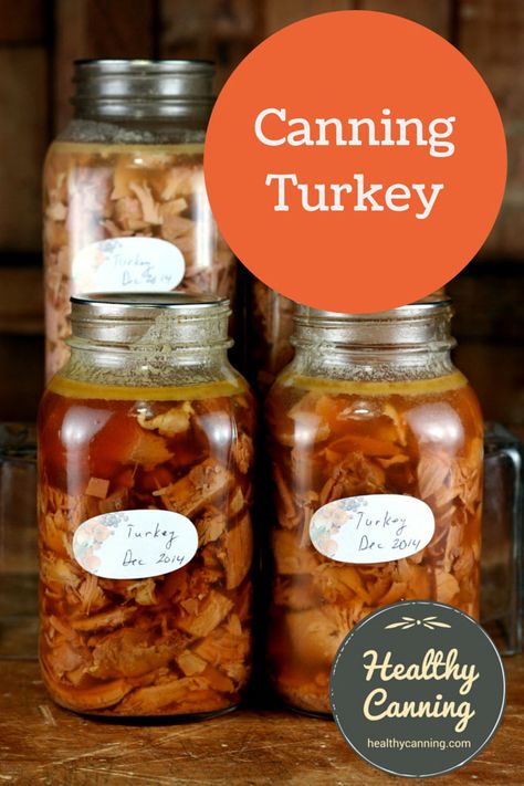 Canning turkey - Healthy Canning Canning Turkey, Canned Turkey, Pressure Canning Meat, Healthy Canning, Roasting Beets In Oven, Turkey Gravy From Drippings, Pressure Canning Recipes, Pot Pie Filling, Home Canning Recipes