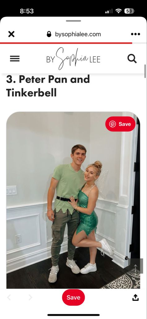 Modern Peter Pan Costume, Peter And Tinkerbell Costume, Tinker Bell And Peter Pan Costume Couple, Peter Pan And Tinkerbell Costume Couple, Matching Halloween Pfp For Couples, Peter Pan Disfraz, Tinker Bell And Peter Pan Costume, Tinkerbell And Peter Pan Costume, Peter Pan And Tinkerbell Costume