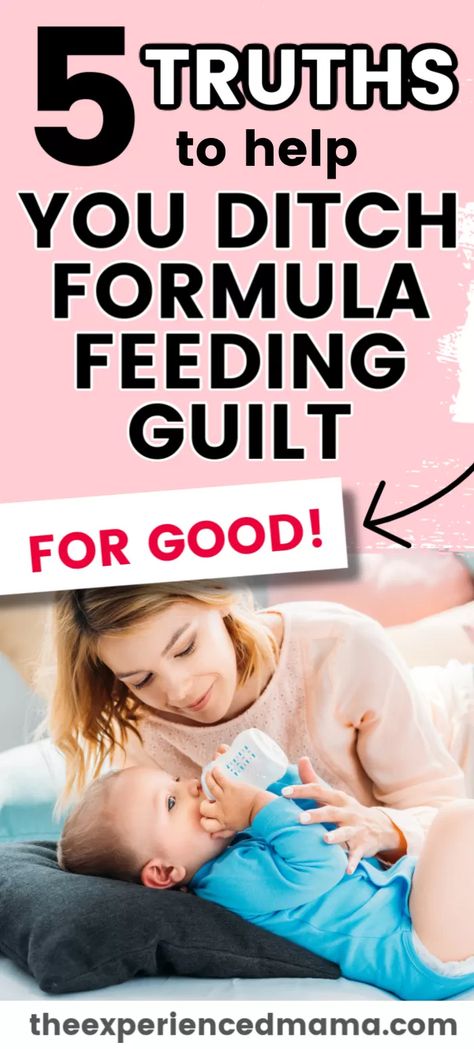 Formula Feeding Guilt: 5 Truths you need to know to help you finally stop feeling guilty about formula feeding. #formulafeeding Formula Feeding Quotes, Formula Feeding Newborn, Stop Feeling Guilty, Formula Fed Babies, Newborn Quotes, Newborn Tips, Breastfeeding Essentials, Formula Feeding, Newborn Feeding