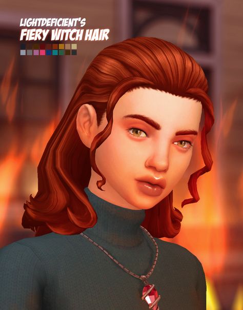 🔥Fiery Witch Hair🔥 So I made my first hair!!! Yay! Well, I’ve made other hairs but I haven’t released them hehe. I hope you enjoy this! If you have time to, please check out my comic which is about... Sims 4 Cc Toddler Shoes, Witch Hair, Cc Hair, Sims 4 Cc Shoes, Sims 4 Mm Cc, Sims Games, Sims 4 Mm, Female Hair, Sims Four