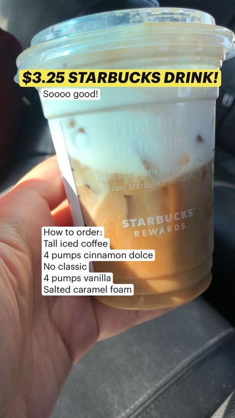 Starbucks Drinks Cold, Low Calorie Starbucks Drinks, Drinks Starbucks, Starbucks Hacks, Cold Starbucks Drinks, Secret Starbucks Recipes, Iced Starbucks Drinks, Coffee Recipes Starbucks, Healthy Starbucks Drinks