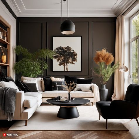 49 Black White Tan Living Room Decor Tan Living Room Decor, Taupe And Black Living Room, Black White Tan Living Room, Cream And Black Living Room, Beige And Black Living Room, Black And Cream Living Room, Tan Color Scheme, Tan Furniture, Designing A Living Room