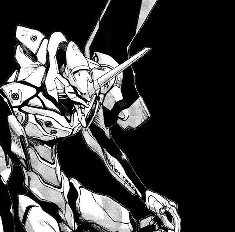 Yoshiyuki Sadamoto, Bleach Painting, Cool Phone Wallpapers, Disc Pfp, Learning Drawing, Black And White Icons, Tattoo Anime, Evangelion Art, White Icons