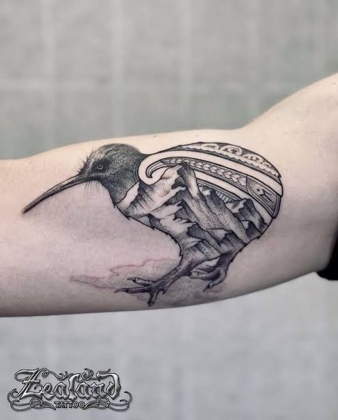 Kiwi Bird Tattoo, New Zealand Tattoo, Tattoo New, Kiwi Bird, Bird Tattoo, Mountain Tattoo, Maori Tattoo, Birds Tattoo, Bird Drawings