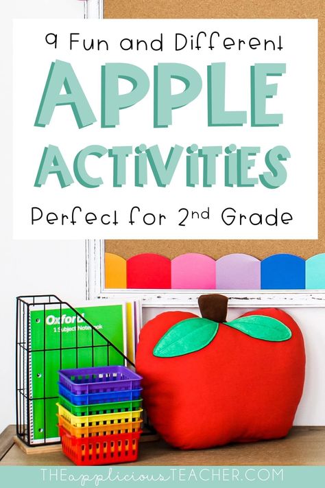 Homeschool Fall Activities, Apple Math Centers, Apple Theme Classroom, Math Apple Activities, Fall Literacy Centers, Apple Classroom, Apple Lessons, Apple Math, September Themes