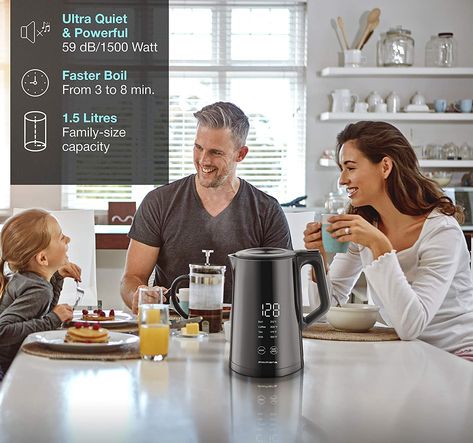 Smart Electric Kettle Variable Temperature Control #353 Smart Kettle, Power Cord Storage, Healthy Water Drinks, Electric Tea Kettle, Water Boiler, Water Kettle, French Press Coffee, Heating Element, Tea Kettle