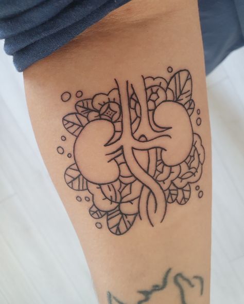 Transplant Tattoo Kidney, Kidney Bean Tattoo, Kidney Transplantation Tattoo, Pancreas Tattoo, Kidney Tattoo Design, Kidney Tattoo, Middle Finger Tattoos, Tattoo Ideas Males, Awareness Tattoo