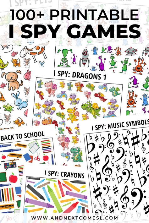 Do your kids love I spy games? There's over 100 printable I spy games for kids here for every season, occasion, and interest and tons of these are free printables! #ispygames #printablesforkids #ispygamesforkids Spy Preschool Activities, Free Printable I Spy Worksheets, Printable I Spy Pages, Preschool I Spy Free Printables, Preschool I Spy Printables, Preschool Mazes Free Printable, I Spy Pages Free Printable, Spy Games For Kids Activities, I Spy Worksheets For Kids