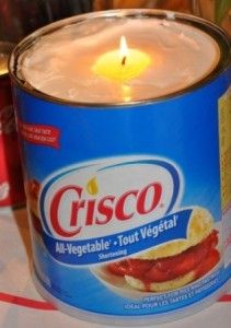 Crisco Candle, Emergency Candles, Handy Gadgets, Emergency Prepardness, Emergency Preparation, Emergency Prepping, Shortening, It Goes On, Emergency Kit