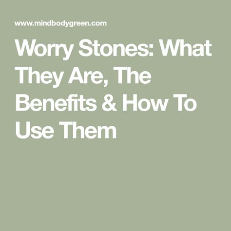 Worry Stones Meaning, How To Make A Worry Stone, Worry Stone Poem, Difficult Conversations, Acupressure Points, Crystal Therapy, Worry Stones, School Counseling, Bad Timing