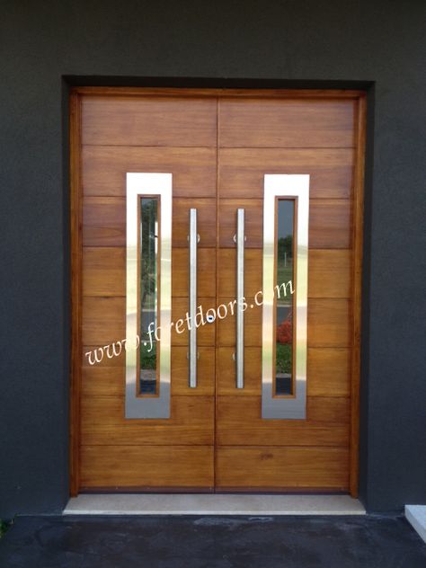 contemporary doors-M132 Double Doors Exterior Entrance Modern, Steel Double Door Design, Modern Entrance Door Front Entry Home, Wooden Double Doors Entrance Front Entry, Wooden Double Front Doors Modern, Front Double Door Design Wood Modern, Modern Double Doors Entrance, Double Door Design Wood, Hotel Doors Design