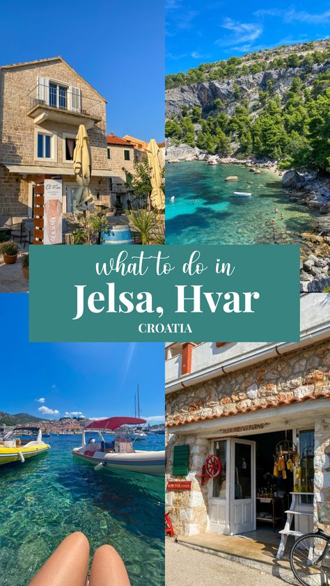 What to do in Jelsa, Hvar in Croatia Jelsa Croatia, Jelsa Hvar, Stari Grad Hvar, Croatia Vacation, Hvar Island, Stari Grad, Vacation 2024, Hvar Croatia, Croatia Beach