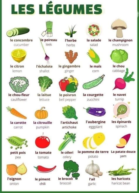 French Food Words, Foods In French, French Vocabulary Flashcards, French Preschool Activities, French Language Learning Kids, Food In French, French Study, French Vocab, French Language Basics