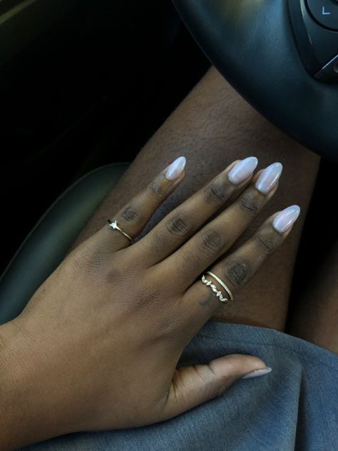 Black Skin Nails, Nails Dark Skin, Natural Nails Manicure, Nails Neutral, Natural Acrylic Nails, Acrylic Toes, Acrylic Toe Nails, Cute Gel Nails, Dark Nails