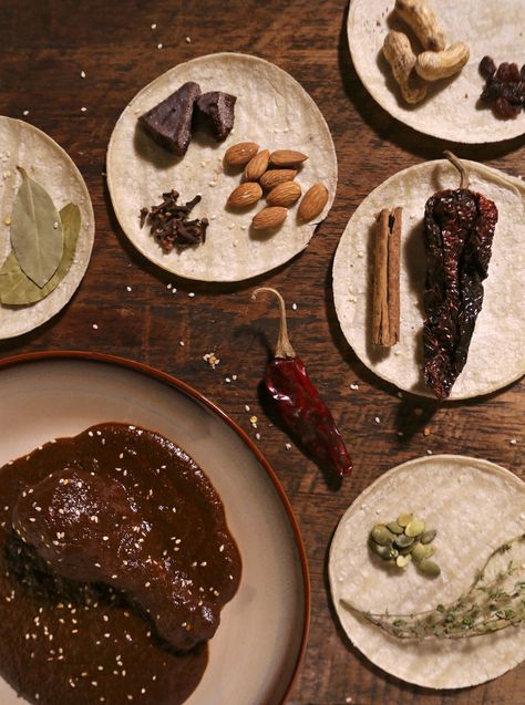 Two ways to make Mole Poblano — the hard way and the (relatively) easy way | The Seattle Times Mole Recipe, Mole Poblano, Latin American Food, Mole Sauce, Healthy Life Hacks, Brunch Time, Food Intolerance, Cooking Guide, Healthy Juices