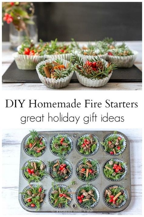 100 DIY Christmas Gifts for Everyone on Your List Firestarter Gifts, Christmas Camping Decorations, Diy Firestarters How To Make, Diy Fire Starter, Diy Firestarters, Diy Fire Starters, Outdoor Gift Ideas, Homemade Fire Starters, Joululahjat Diy