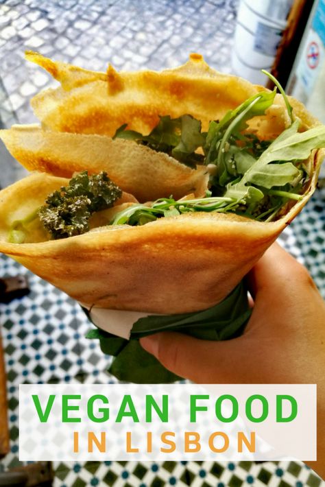 Vegan Chocolate Cakes, Food In Lisbon, Basil Tofu, Crockpot Vegan, Lisbon Food, Stuffed Crepes, Authentic Pizza, Snacks Vegan, Meals Vegan