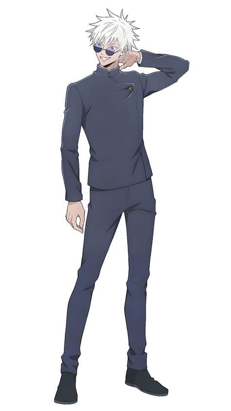 gojo satoru ; jjk Anime Full Body Poses, Gojo Png, Ju Jitsu, Standing Poses, Body Picture, Gojo Satoru, Body Drawing, Body Poses, Anime Poses Reference