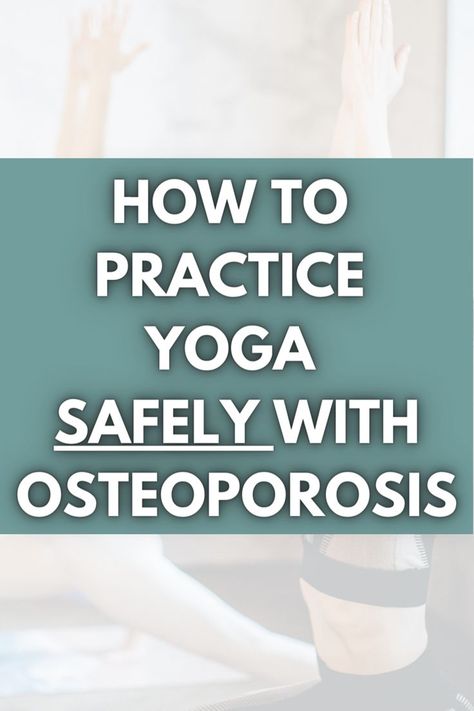 How to practice yoga safely with osteoporosis Yoga For Osteoporosis, Osteoporosis Exercises, Beginning Yoga, Flatten Belly, Yoga Routines, Denise Austin, Yoga For Seniors, Yoga Philosophy, Practice Yoga