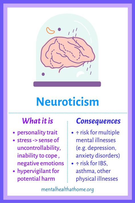 Neuroticism Personality, Neurotic Personality, Big Five Personality Traits, Types Of Mental Health, Psychiatric Medications, Personality Psychology, Healthy Lifestyle Quotes, Health Blogger, Mental State