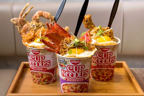 Flying Noodles, Driscolls Berries, Korean Bar, Noodle Cup, Nissin Cup Noodles, Noodles Soup, Art Photoshoot, Food Photoshoot, Cup Cup