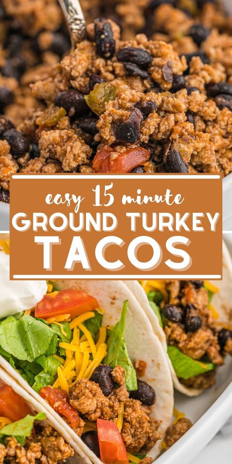 Ground Turkey And Onion Recipes, Ground Turkey Soft Tacos, Turkey Taco Meat Recipes, Taco Recipes Ground Turkey, Ground Turkey Tacos Recipes, Ground Chicken Taco Recipes, Turkey Ground Meat Recipes, Ground Turkey Taco Meat, Ground Turkey Taco Recipes