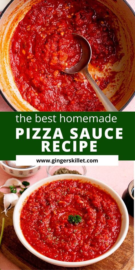 Best Homemade Pizza Sauce Recipe, Slow Cooker Pizza Sauce, Pizza Sauce Canned Tomatoes, Easy Pizza Sauce Quick, Pizza Hut Marinara Sauce Recipe, Simple Pizza Sauce Recipe, Crockpot Pizza Sauce, Neopolitan Pizza Sauce Recipe, Lou Malnatis Pizza Sauce Recipe