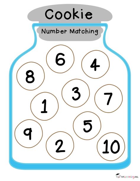 free_Cookie Number Matching.pdf - Google Drive Counting Activities Preschool, Math Centers Kindergarten, Kindergarten Learning Activities, Numbers Preschool, Kids Math Worksheets, Kindergarten Learning, Math Activities Preschool, Toddler Learning Activities, Preschool Math