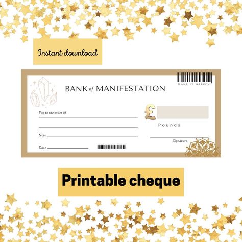 money flows to me easily affirmations Manifestation Check, Blank Cheque, Printable Checks, Blank Check, Dream List, Birthday Gift Cards, Vision Board Manifestation, Self Love Affirmations, Attract Wealth